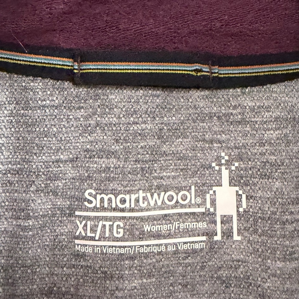 NWOT SMARTWOOL Active Fleece Insulated Wind Vest in Eggplant Size XL - Picture 11 of 11
